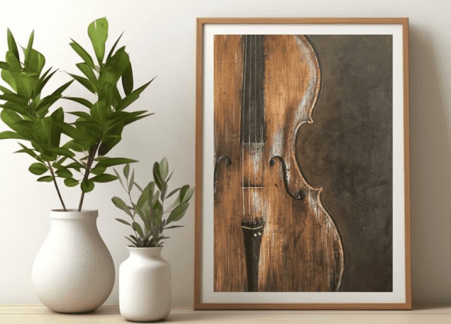 The essence of Music - Violin Giclee Print