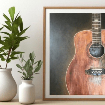 The essence of Music - Guitar Giclee Print