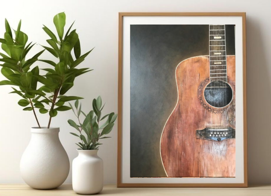 The essence of Music - Guitar Giclee Print