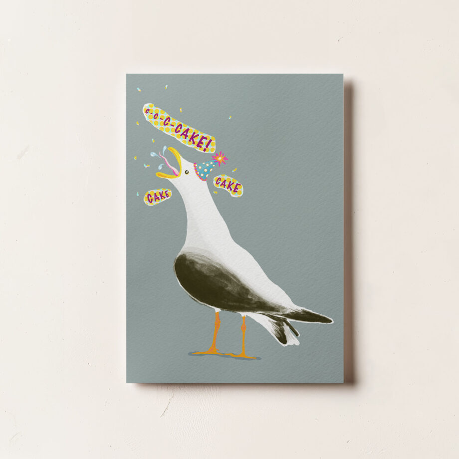 Funny Seagull Birthday Card