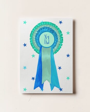 No 1 Dad Card Greeting card made by La Plante Carnivore