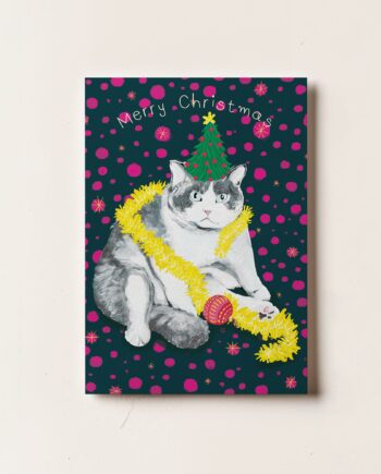 Festive Cat Christmas Card