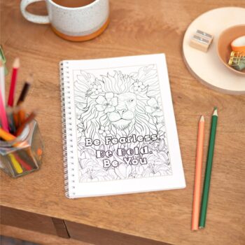 Motivational Notebook A5 Size, Be Fearless, Be Bold, Be You