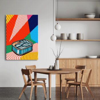 Colourful Sardines Zigzag - Fine Art Print A5 - A2 sizes