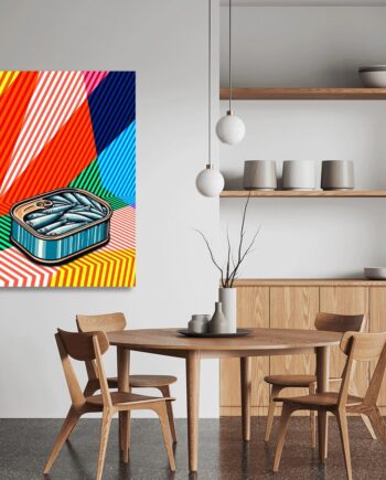Colourful Sardines Zigzag - Fine Art Print A5 - A2 sizes