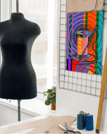 Needle and Thread – Colourful Modern Giclée Print