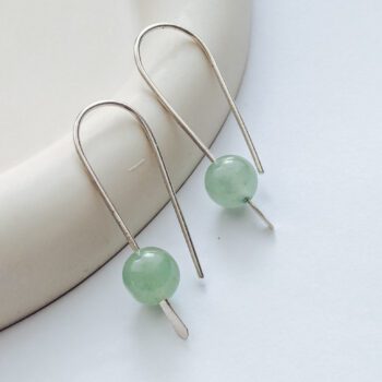 Aventurine Sterling silver Drop Earrings