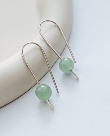 Aventurine Sterling silver Drop Earrings