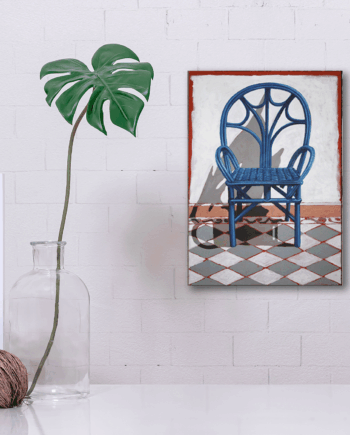 Blue Chair from Essaouira – Moroccan Rooftop Print