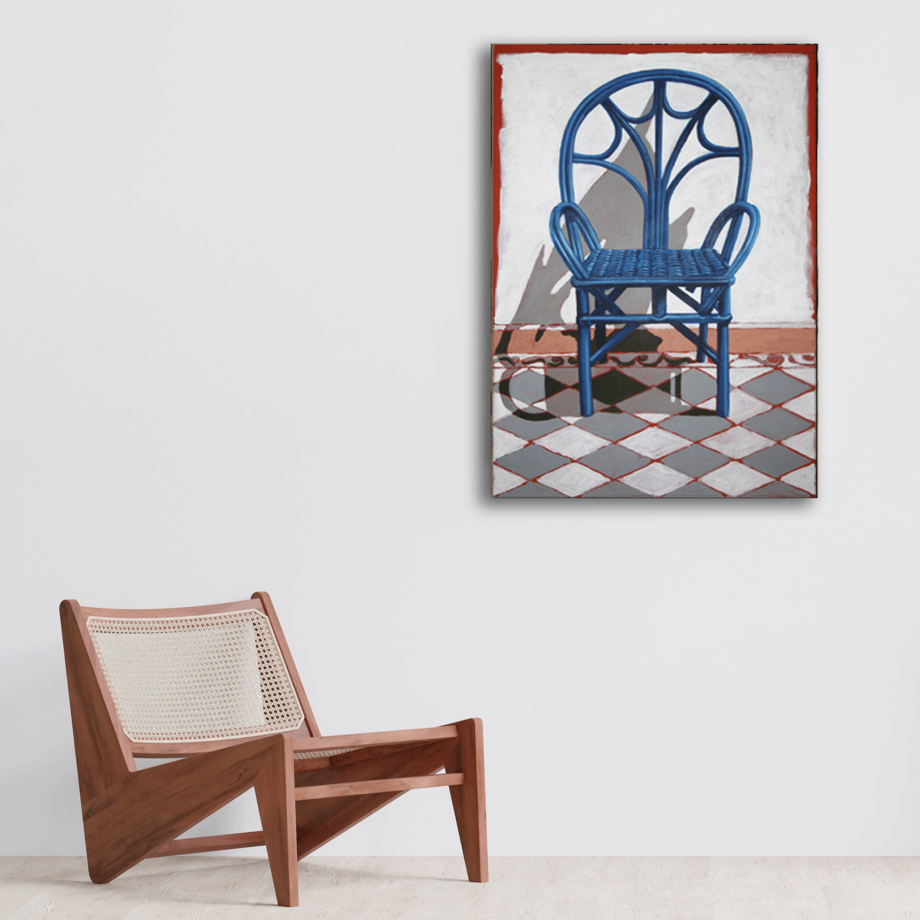 Blue Chair from Essaouira – Moroccan Rooftop Print