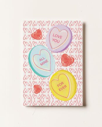 Love Hearts Candy Card - Valentine's Day