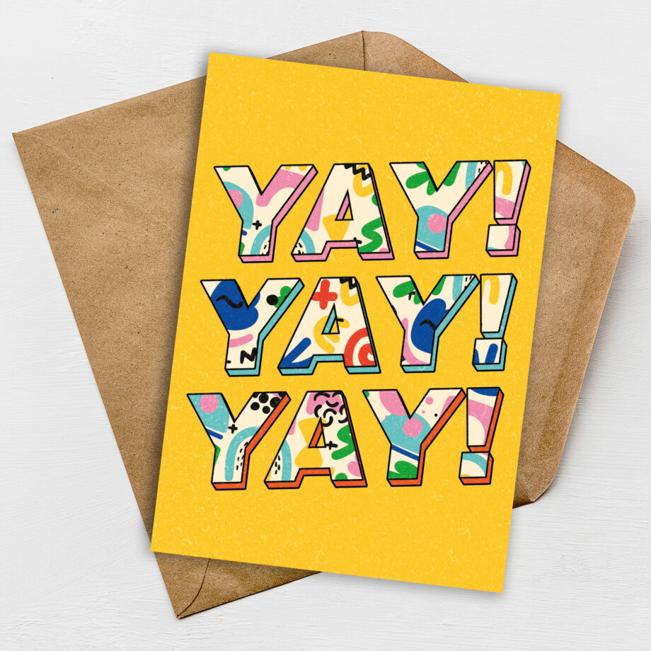 Congratulations Card - Yay Well Done