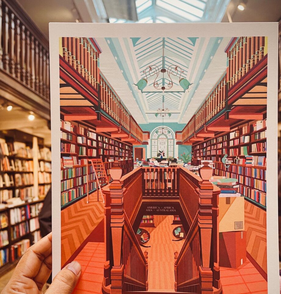 London Art Print - Daunt Books London