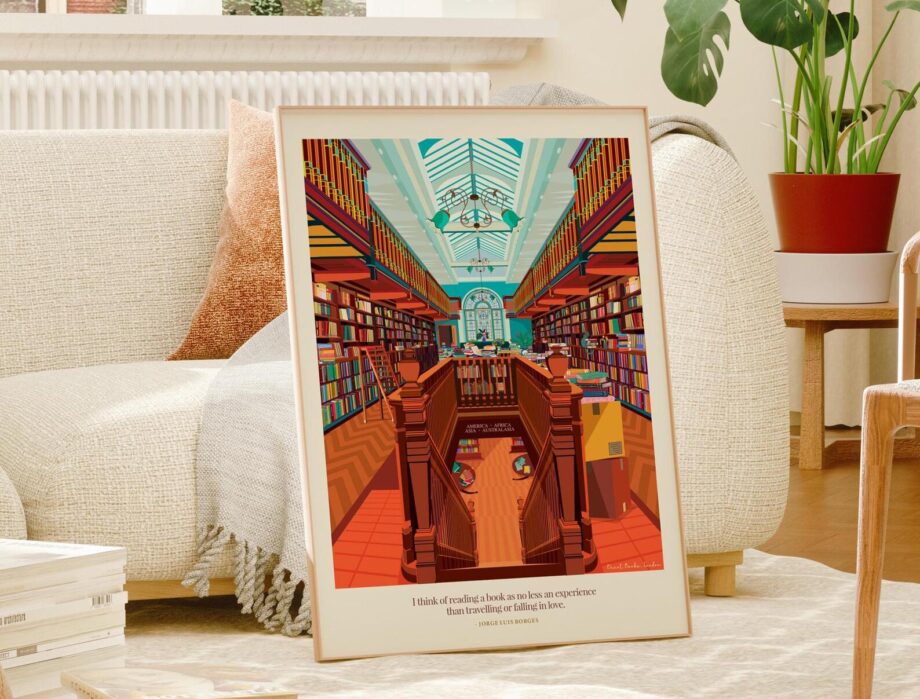 London Art Print - Daunt Books London