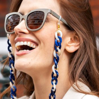 Marble Blue and Marble Cream Glasses Chain