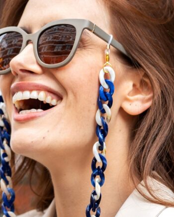 Marble Blue and Marble Cream Glasses Chain