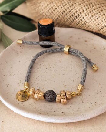 Light Grey Aromatherapy Diffuser Bracelet