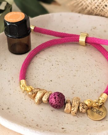 Magenta Aromatherapy Essential Oil Diffuser Bracelet