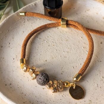 Caramel Aromatherapy Essential Oil Diffuser Bracelet