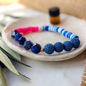 Aromatherapy Lapis Lazuli Gemstone Bracelet