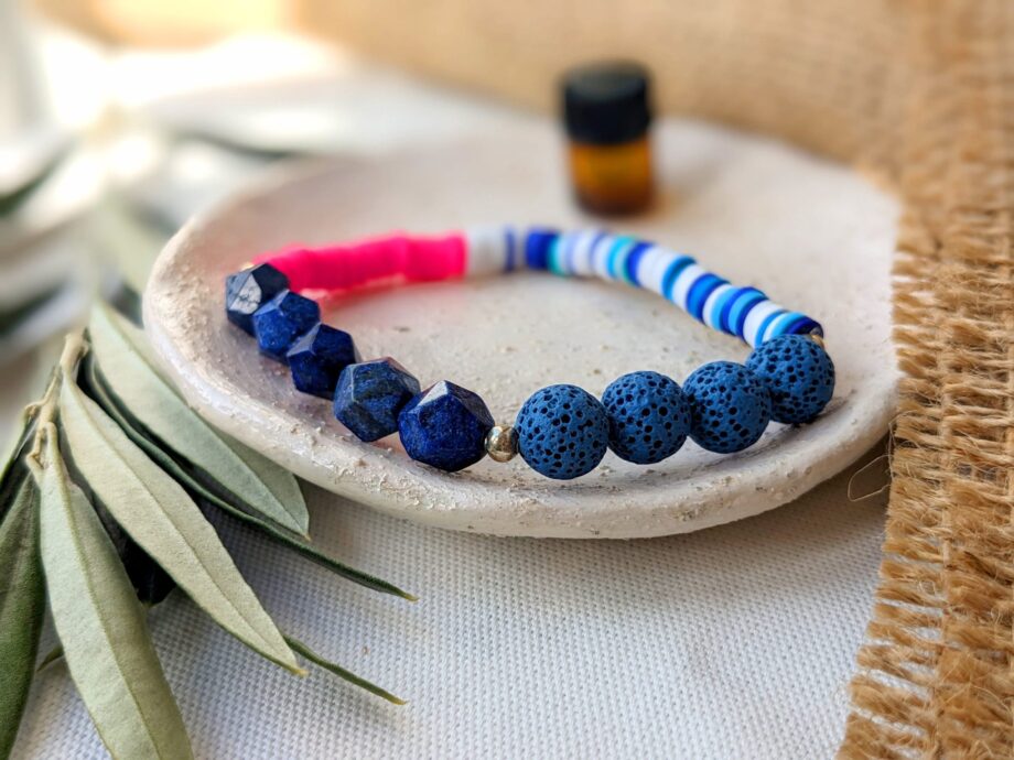 Aromatherapy Lapis Lazuli Gemstone Bracelet