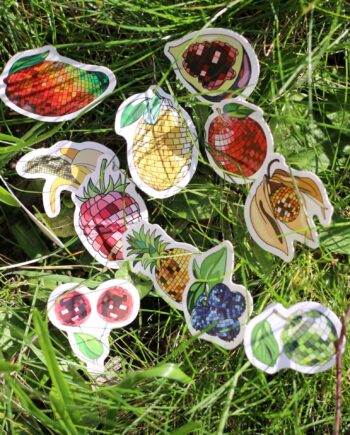 Disco Fruit Sticker Collection – 12-Part Series