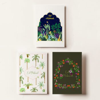 Eid Mubarak Cards Set of 3