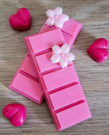 Cherry Blossom and Rose Water Soy Wax Snap Bar