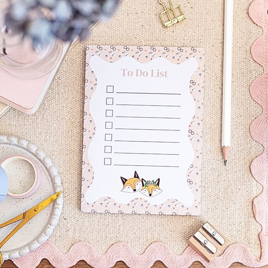 Mosaic Inspired - To Do List Notepad