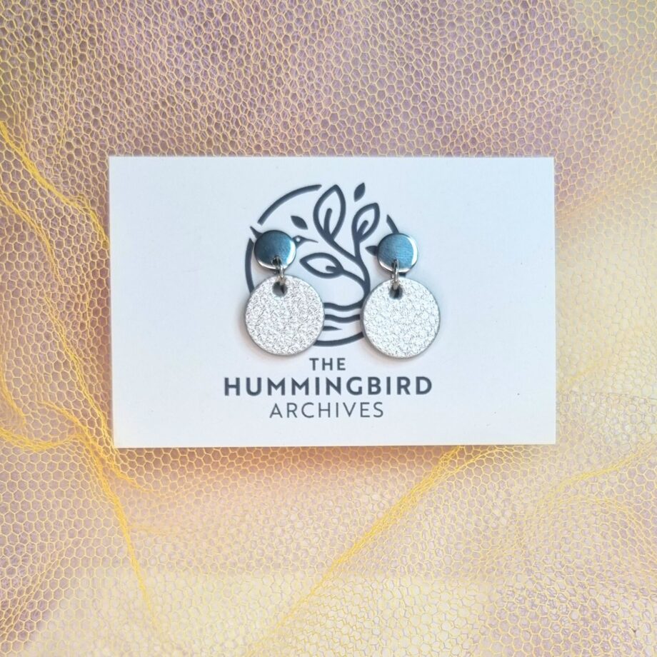 Silver Mini Circle Earrings