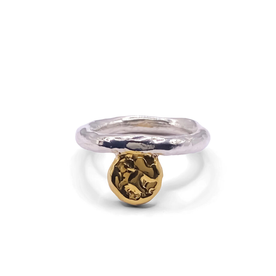 Product shot of the Circle Accent Ring on a white background