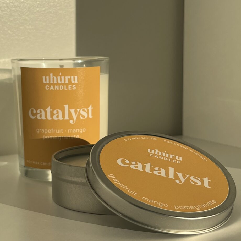 Catalyst - grapefruit, mango, pomegranate soy wax candle