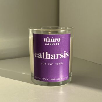 Catharsis - oud, rum, vanilla soy wax candle