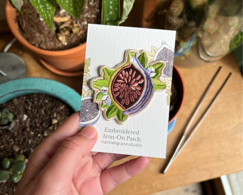 Fig Embroidered Patch