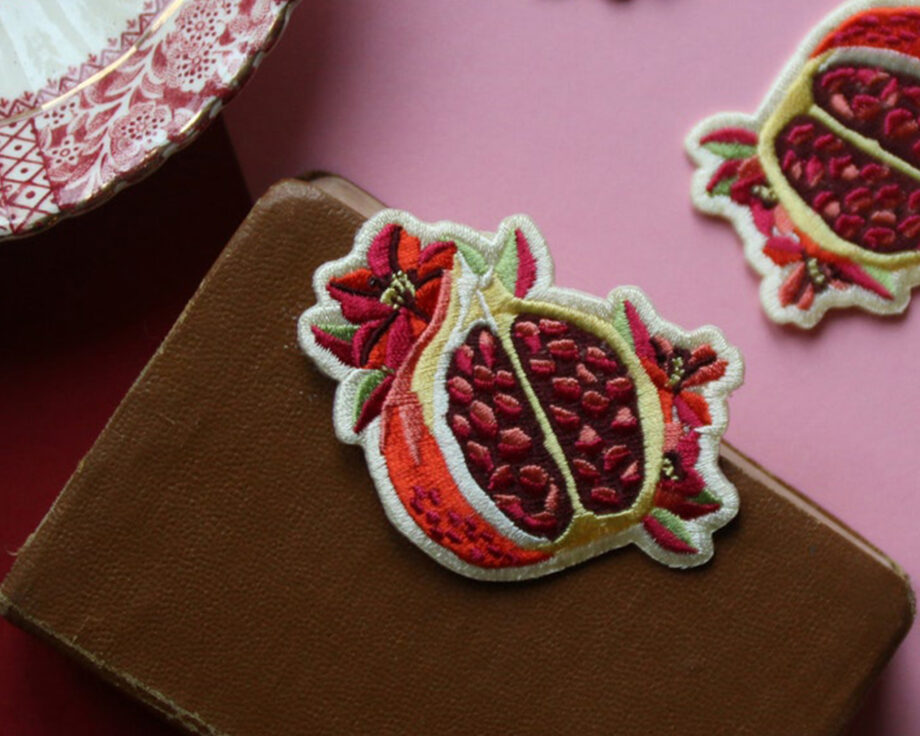Pomegranate Embroidered Patch