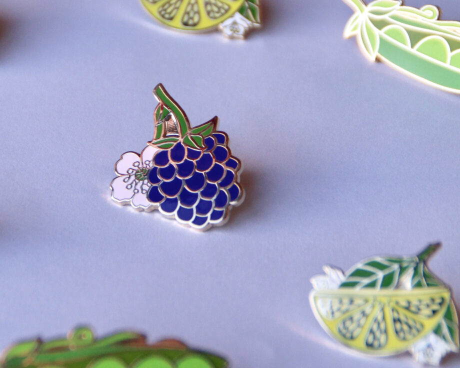 Blackberry Enamel Pin