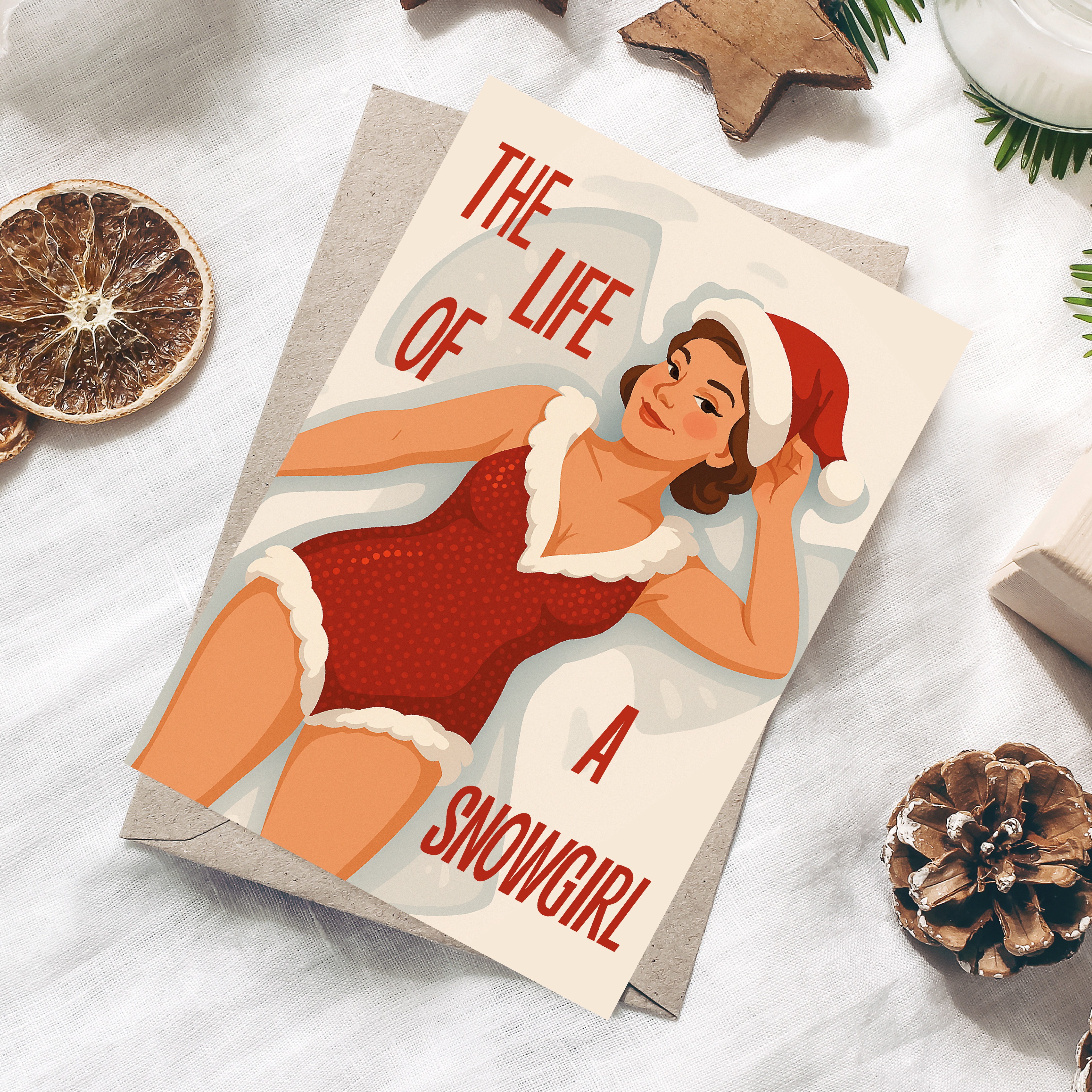 The Life of a Snowgirl card by cardsfromdesigners