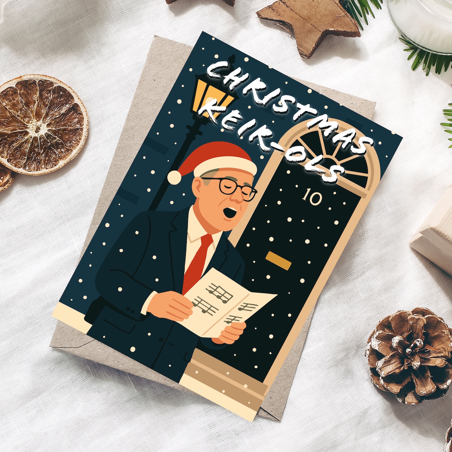 Christmas Keir-ols Keir Starmer Prime Minister Christmas Card