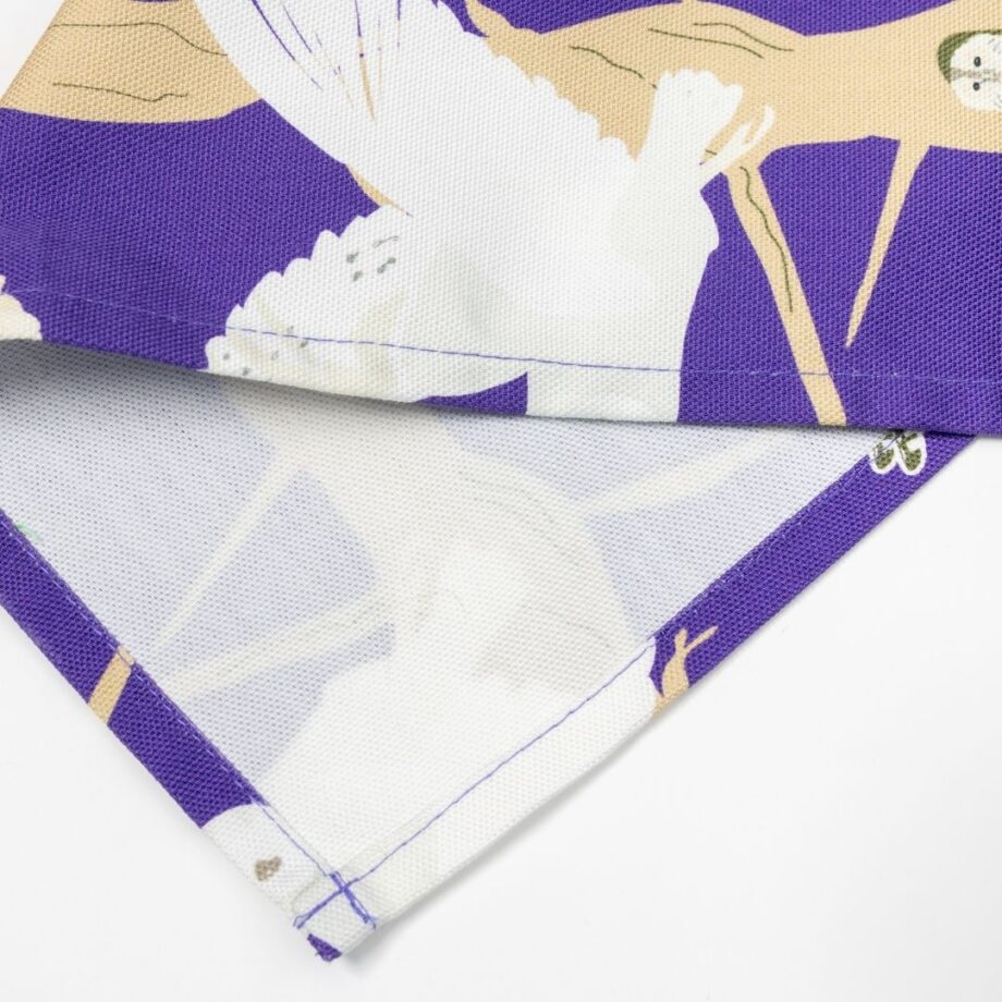 owl design tea towel from Ummpixies showing neat hem line