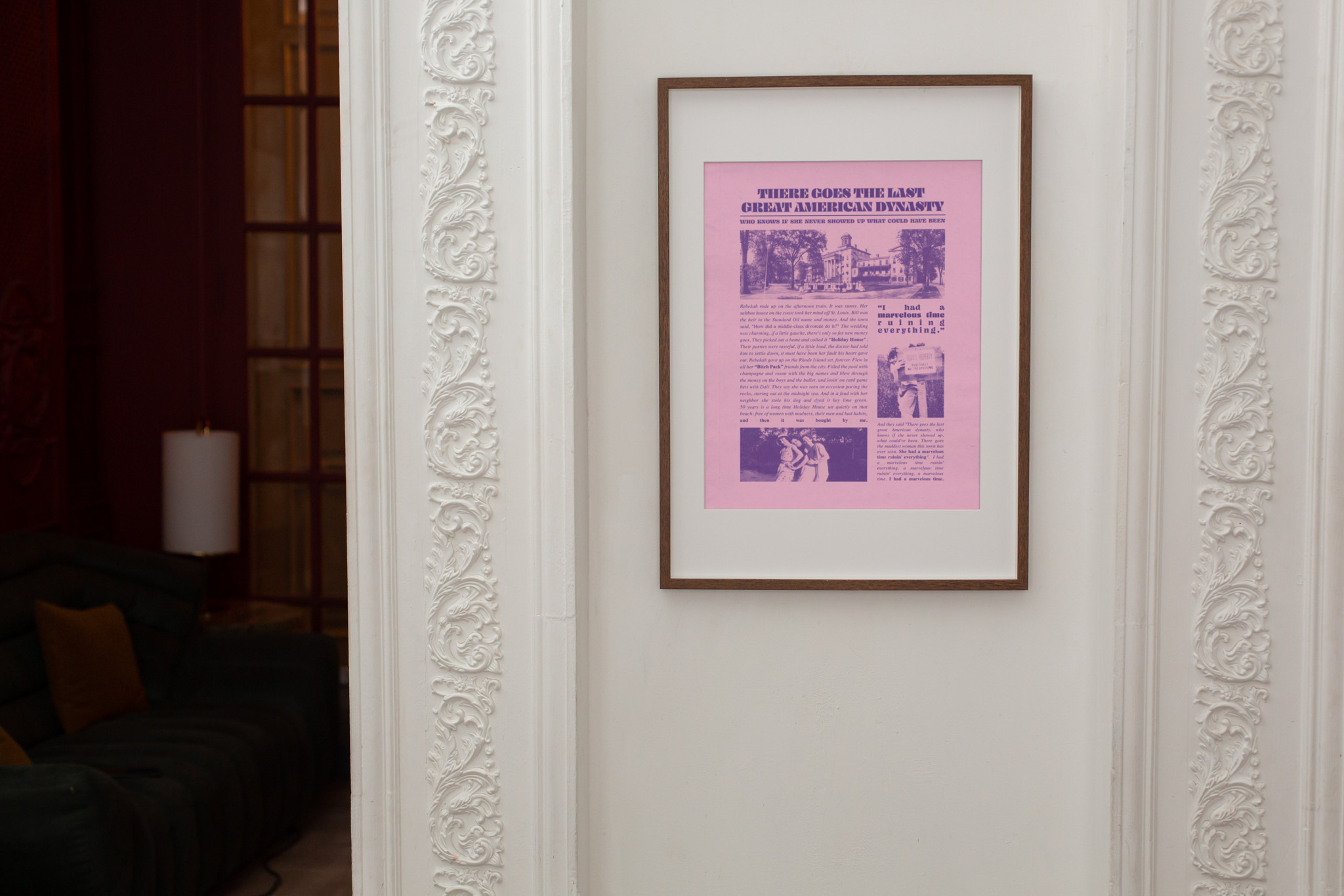 Last Great American Dynasty Newspaper Print