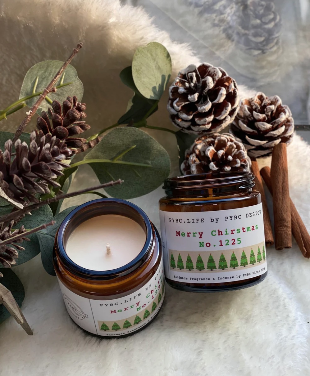 Vegan Christmas Candle - Merry Christmas No.1225