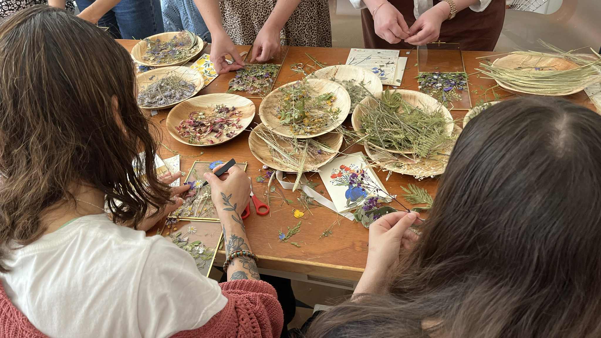 dried flower arrangement workshop