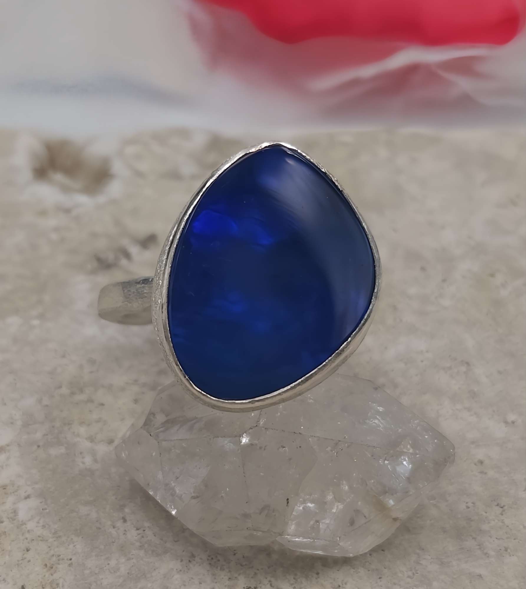 Handmade Australian Opal Doublet Ring