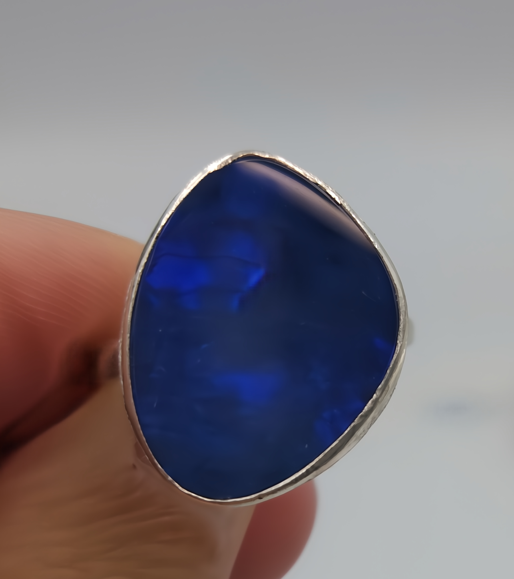Handmade Australian Opal Doublet Ring