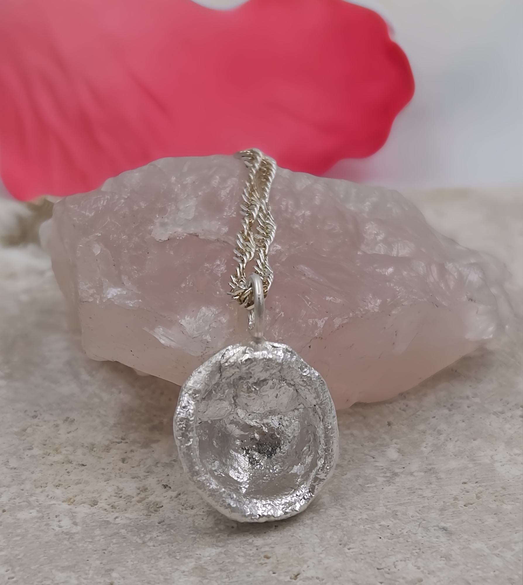 Molten Water-Cast Oyster Pendant