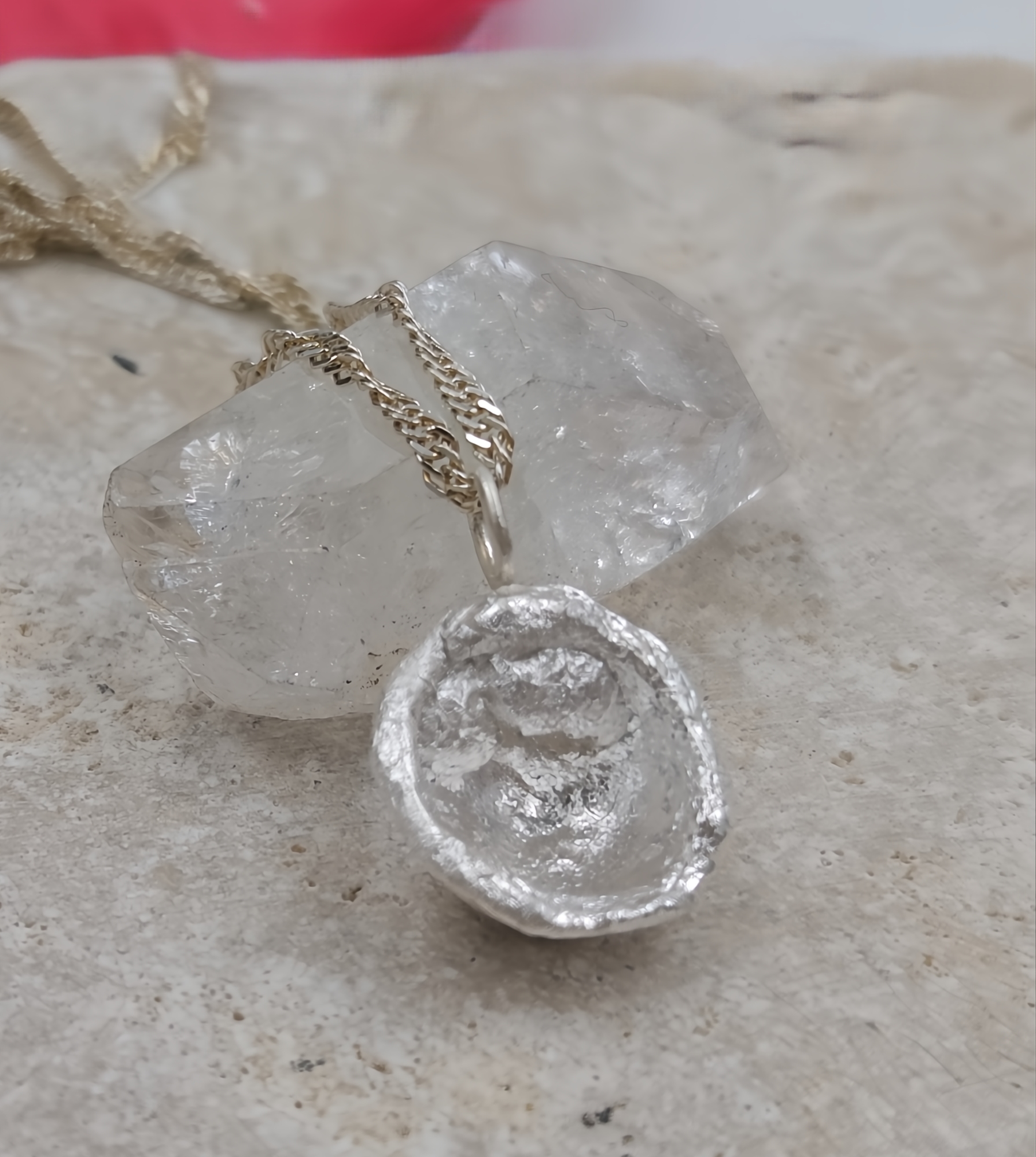 Molten Water-Cast Oyster Pendant