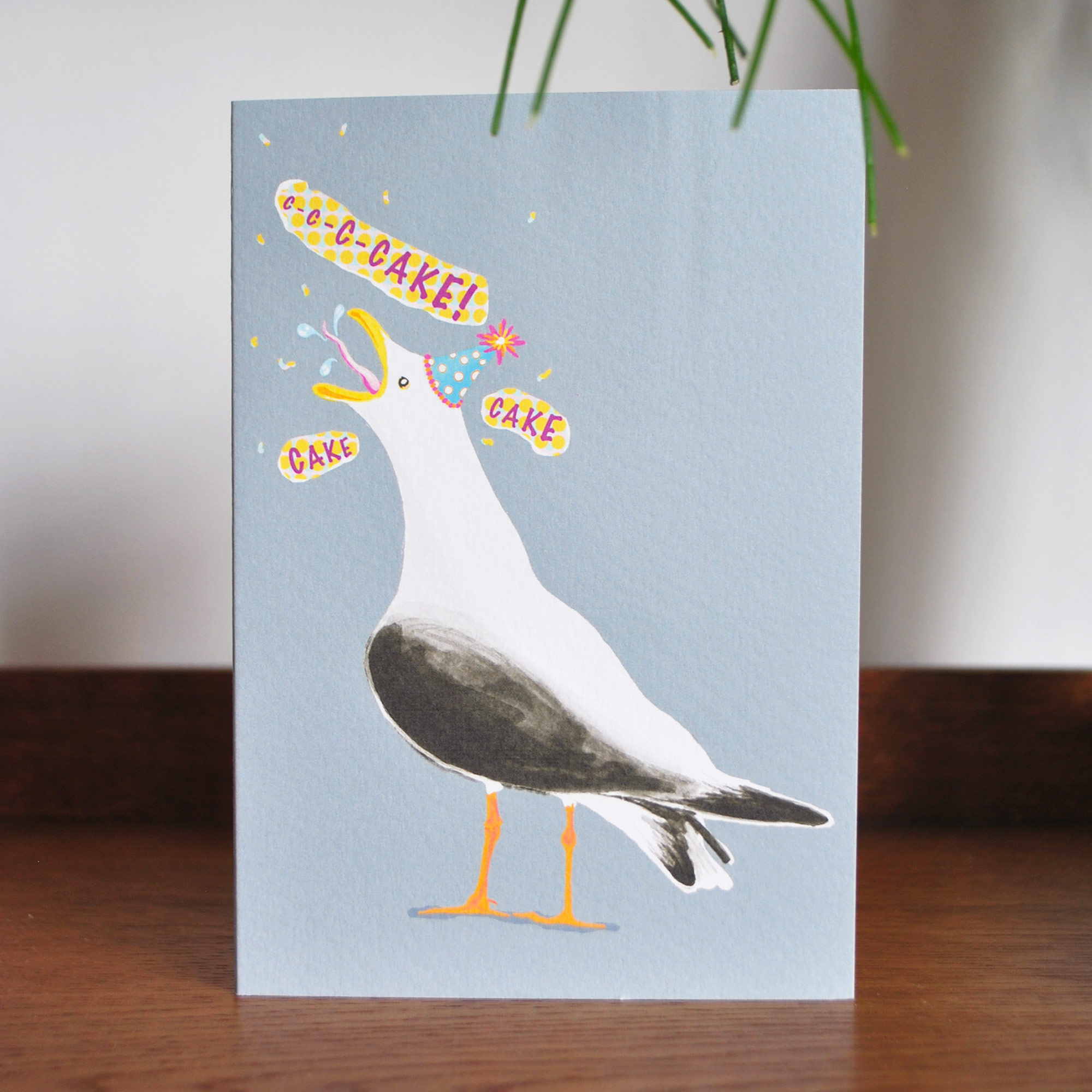 Party Seagull Birthday Card
