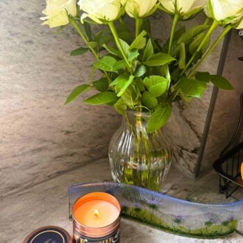 Mairi's Wedding luxury Scottish candle with floral scent by Bonnie Glow