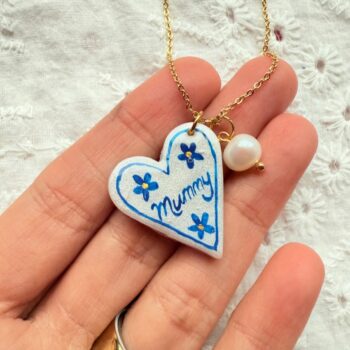 Personalised Mummy Heart Name Necklace
