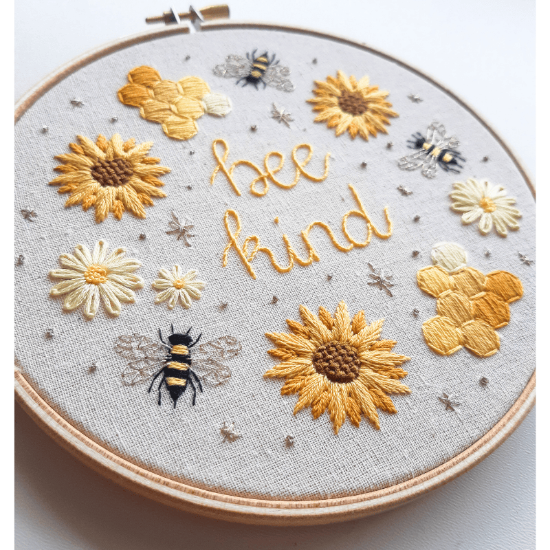 DIY embroidery kit for beginners - Bee kind
